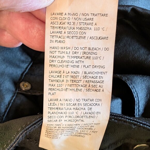 PLEASE Made In Italy European Style 100% Polyurethane Jeans Size X Small - Picture 4 of 15